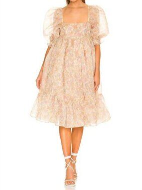 NEW SELKIE french puff dress in hans cristian